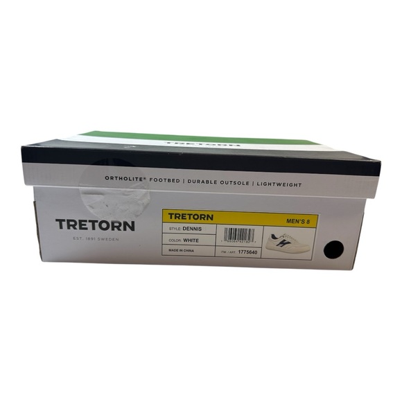 Men's Tretorn Dennis White Tennis Shoe Size 8 - Picture 10 of 10